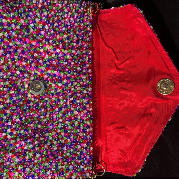 Vintage J. Renée hand-beaded pumps sz 8.5M w/matching bag 1988 NIB - Picture 15 of 16